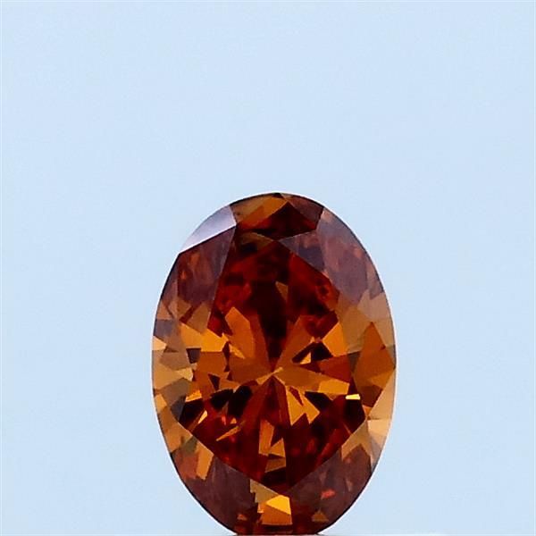 Oval Fancy Vivid Orange Lab-grown Diamond 0.33ct VS1 loose diamond