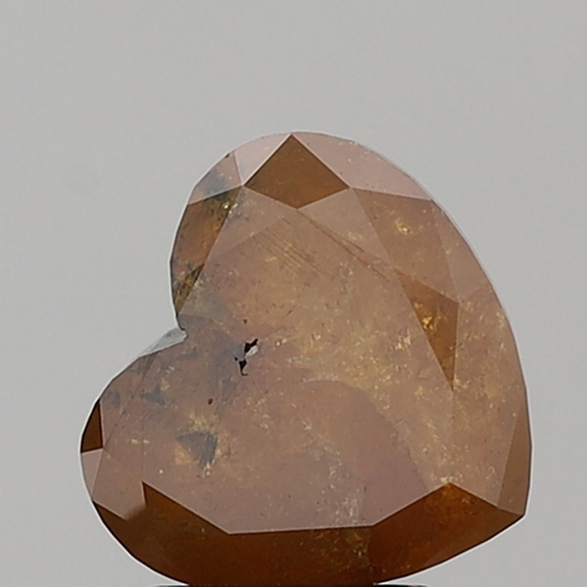 Heart Salt And Pepper Natural Diamond 3.78ct VS2 loose diamond