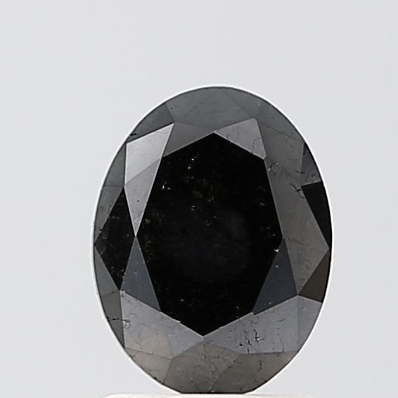 Oval Black Natural Diamond 1.08ct VS2 loose diamond