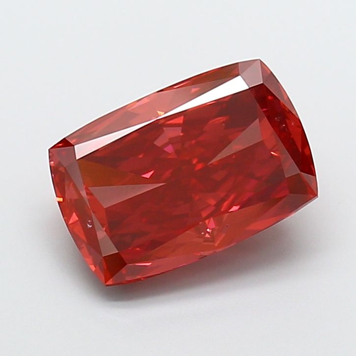 Cushion Fancy Vivid Red Lab-grown Diamond 5.02ct VVS2 loose diamond