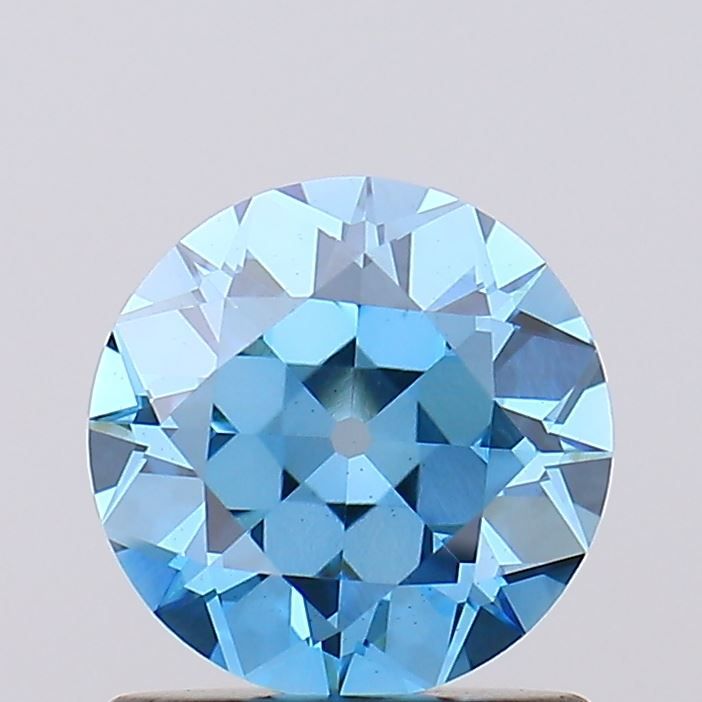 European Cut Fancy Vivid Blue Lab-grown Diamond 1.06ct VS1 loose diamond