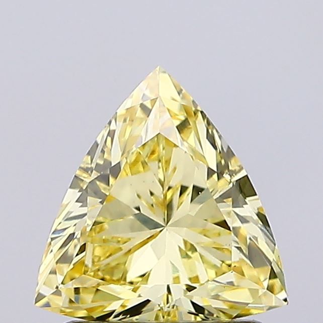 Trilliant Fancy Intense Yellow Lab-grown Diamond 1.06ct VS1 loose diamond