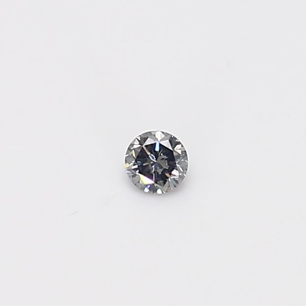 Round Fancy Gray Blue Natural Diamond 0.06ct VS2 loose diamond