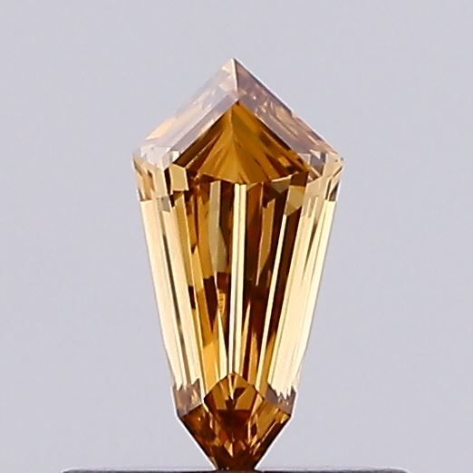 Shield Fancy Yellow Brown Lab-grown Diamond 0.25ct VVS1 loose diamond