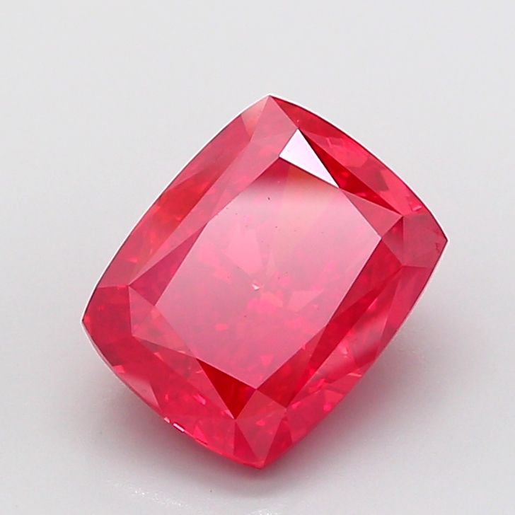 Cushion Fancy Vivid Red Lab-grown Diamond 5.09ct VS1 loose diamond