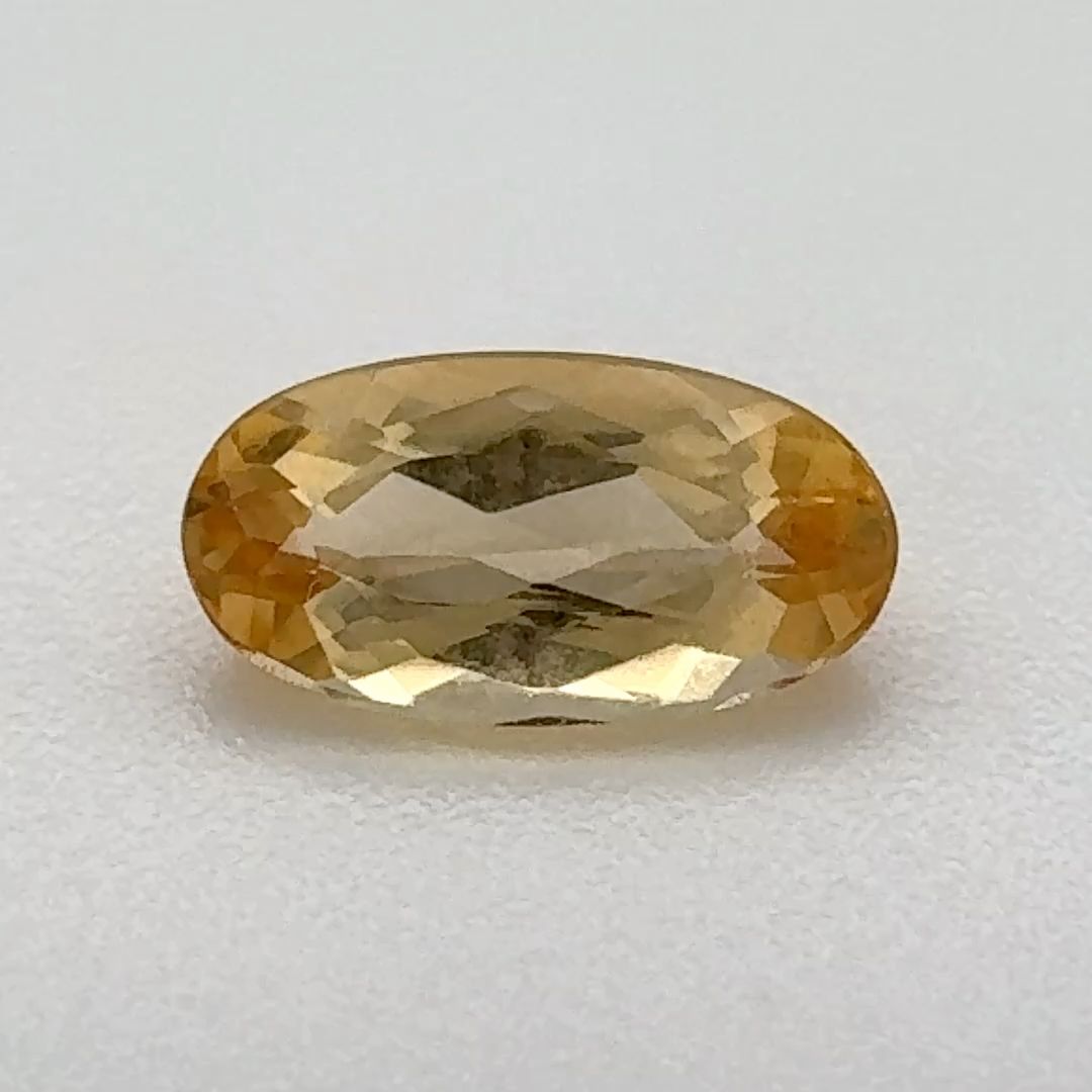 Oval Yellow Topaz 0.96ct loose gemstone