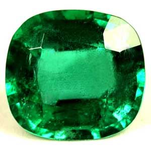 Cushion Green Emerald 1.44ct loose gemstone
