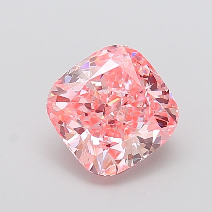 Cushion Fancy Vivid Pink Lab-grown Diamond 3.09ct VS1 loose diamond