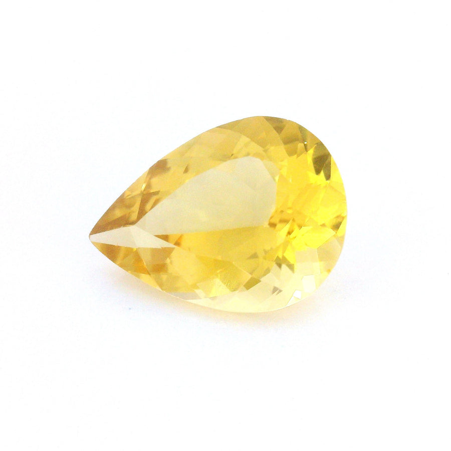 Pear Yellow Heliodor 4.88ct loose gemstone