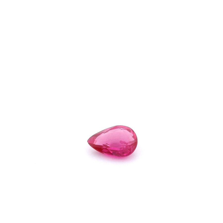 Pear Red Ruby 0.43ct loose gemstone