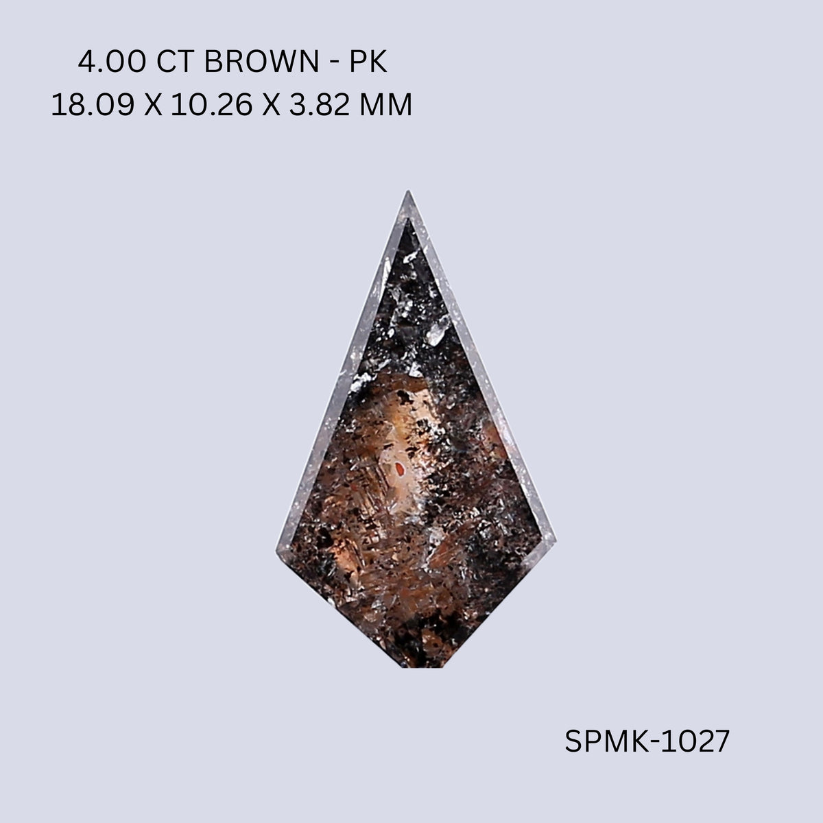 Kite Brown Natural Diamond 4ct I1 loose diamond