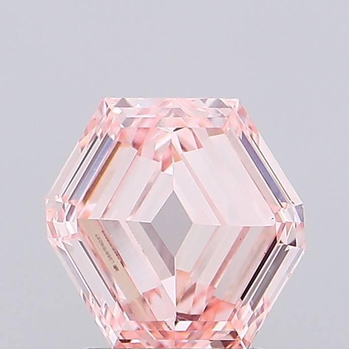 Octagonal Fancy Intense Pink Lab-grown Diamond 2ct VS1 loose diamond
