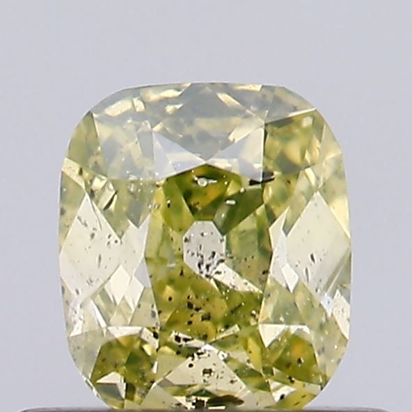 Old Miner Fancy Greenish Yellow Natural Diamond 0.42ct I2 loose diamond