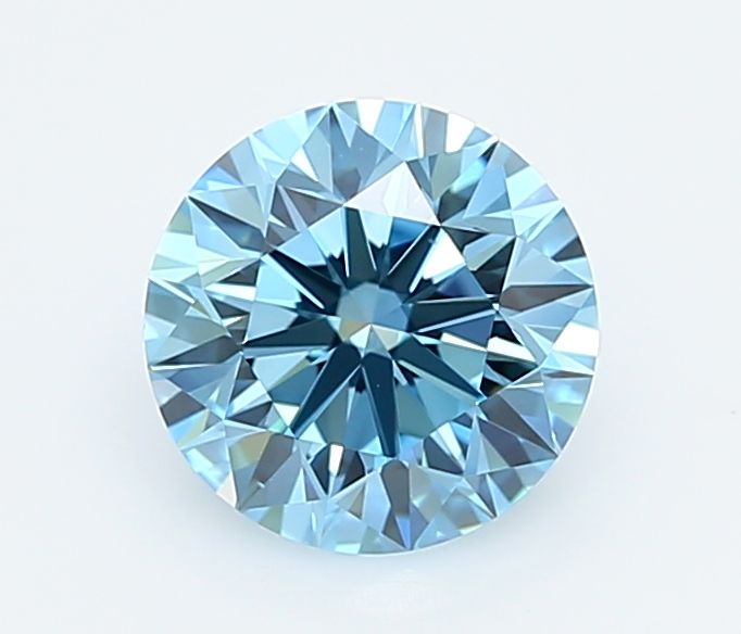 Round Fancy Vivid Blue Lab-grown Diamond 1.37ct VS1 loose diamond