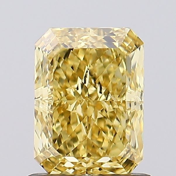 Radiant Fancy Vivid Yellow Lab-grown Diamond 1.01ct VS2 loose diamond