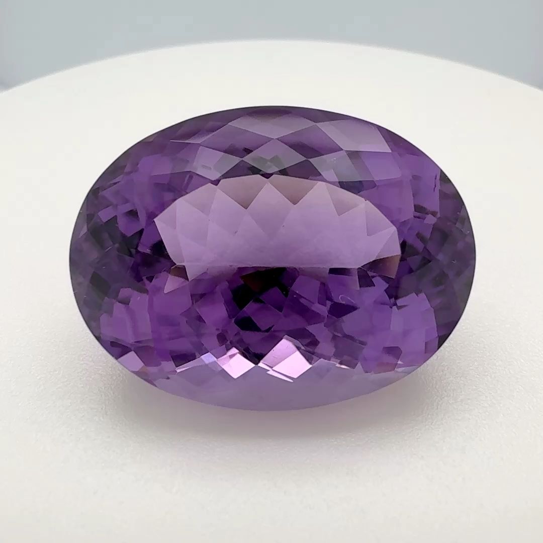 Oval Purple Amethyst 21.975ct loose gemstone