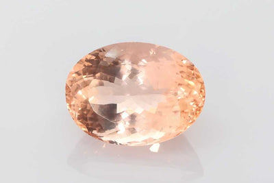 Oval Orange Morganite 15.13ct loose gemstone