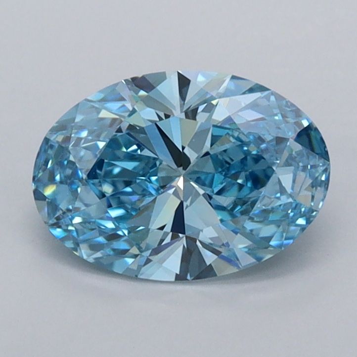 Oval Fancy Vivid Blue Lab-grown Diamond 1.02ct VVS2 loose diamond