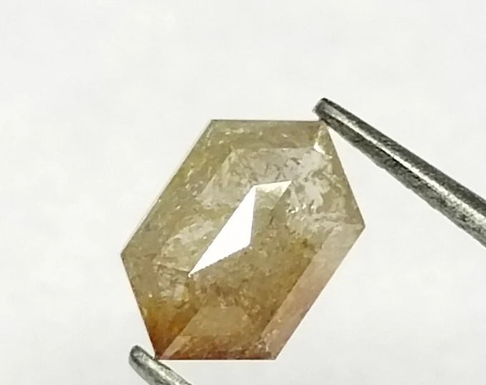 Hexagonal Red Natural Diamond 0.63ct I3 loose diamond
