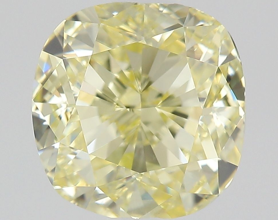 Cushion Fancy Light Yellow Natural Diamond 1.03ct VS2 loose diamond