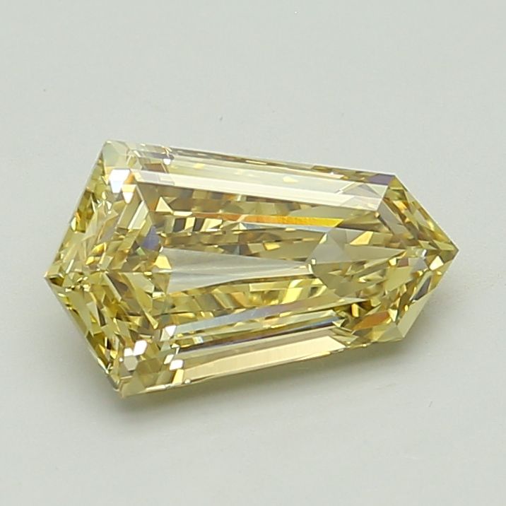 Hexagonal Fancy Yellow Lab-grown Diamond 2.64ct VVS2 loose diamond