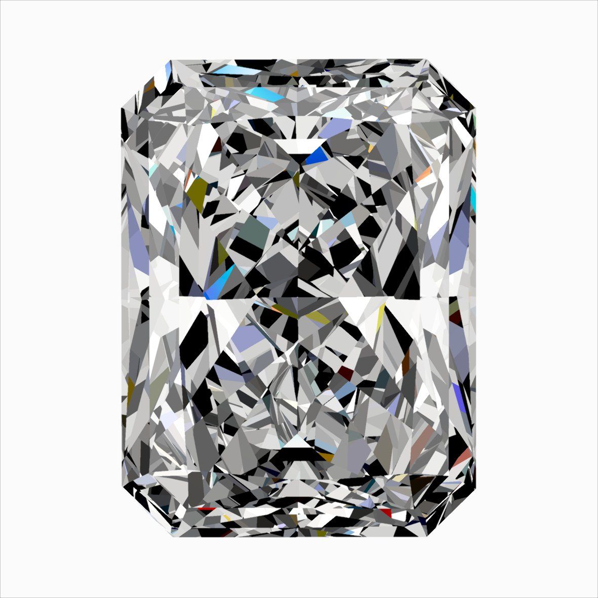 Radiant Natural Diamond 0.51ct G VS2