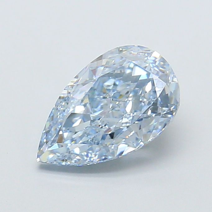 Pear Fancy Intense Blue Lab-grown Diamond 1.68ct IF loose diamond