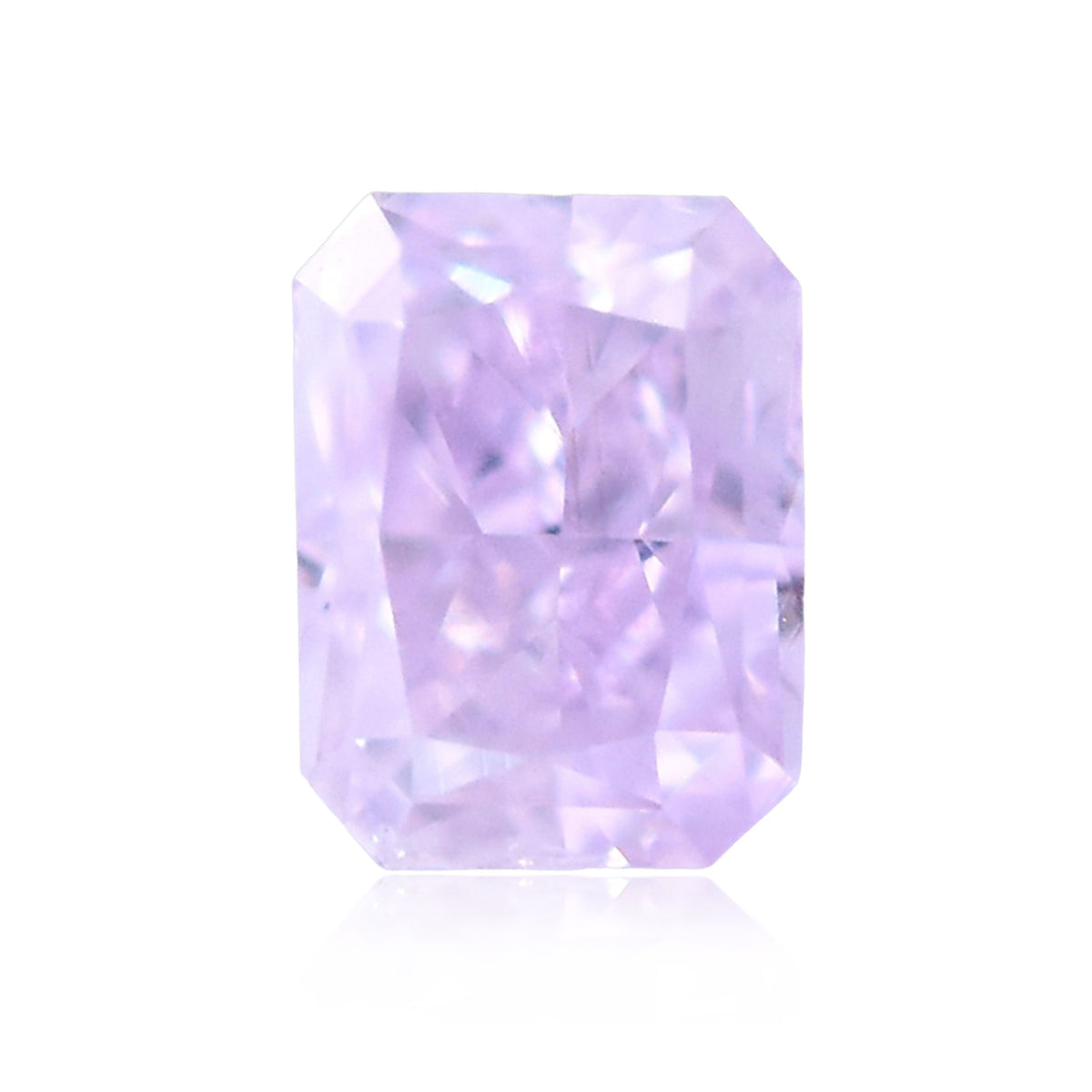 Radiant Fancy Pink Purple Natural Diamond 0.15ct SI2 loose diamond