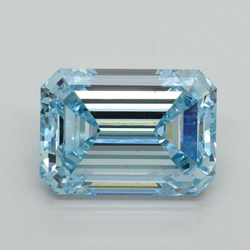 Emerald Fancy Vivid Blue Lab-grown Diamond 1.5ct VS2 loose diamond