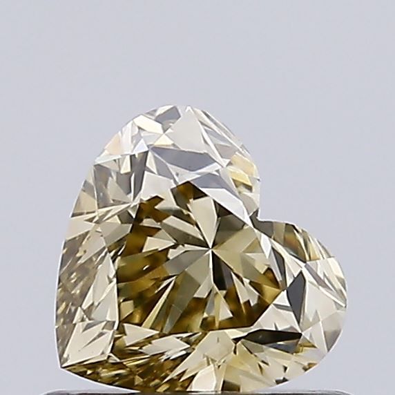 Heart Fancy Green Natural Diamond 0.53ct VS1 loose diamond