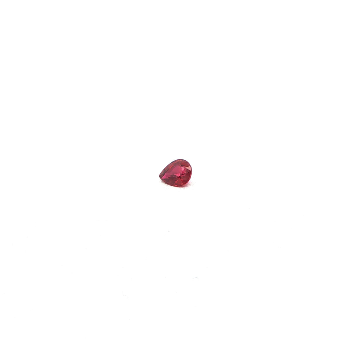 Pear Red Ruby 0.42ct loose gemstone