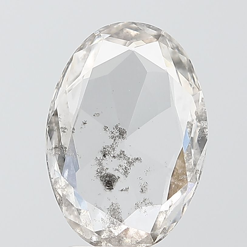 Oval Salt And Pepper Lab-grown Diamond 1.69ct I2 loose diamond