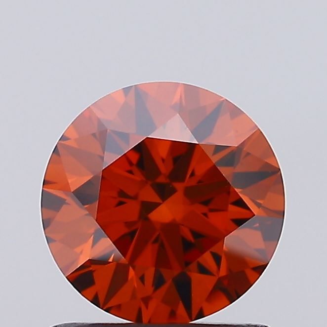 Round Fancy Vivid Orange Lab-grown Diamond 1.03ct VS1 loose diamond