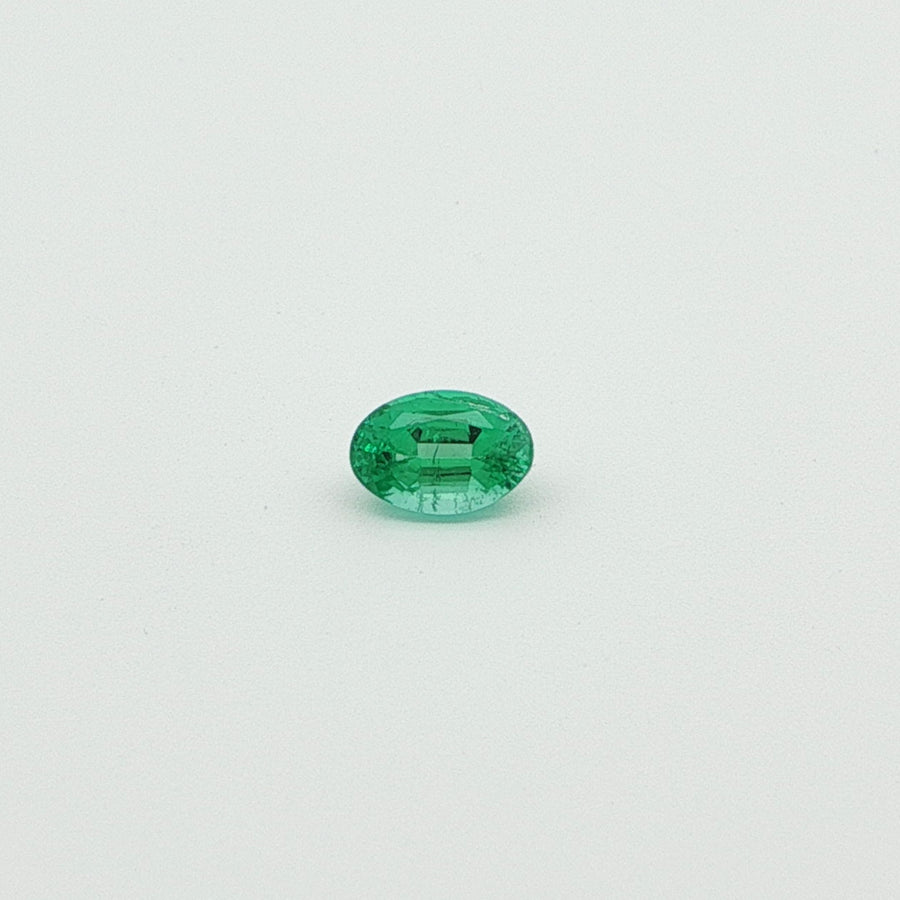 Oval Green Emerald 0.52ct loose gemstone