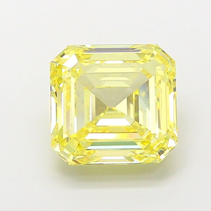 Asscher Fancy Intense Yellow Lab-grown Diamond 3.52ct VS1 loose diamond