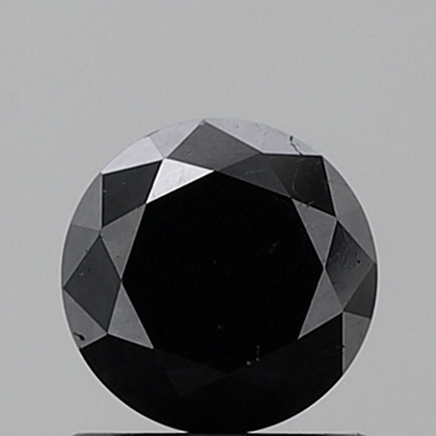 Round Black Natural Diamond 1.21ct VS1 loose diamond
