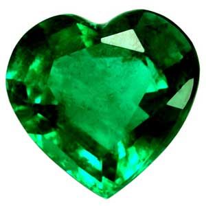 Heart Green Emerald 1.55ct loose gemstone