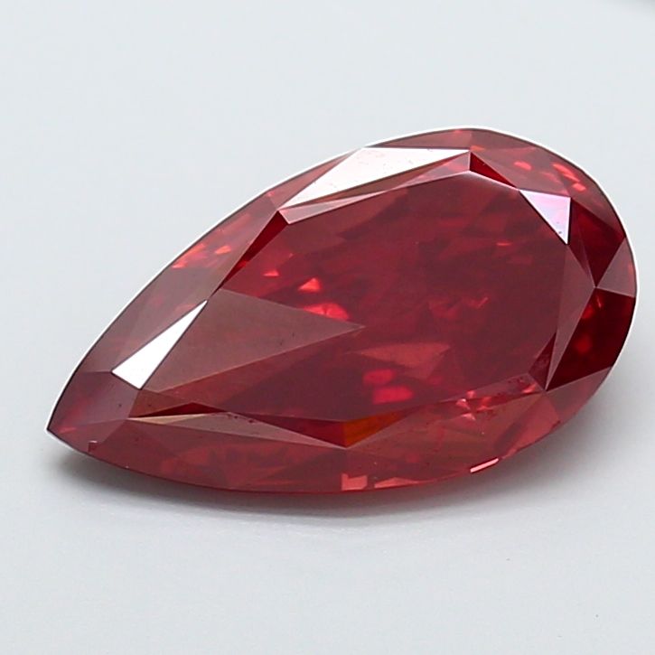 Pear Fancy Vivid Red Lab-grown Diamond 6.52ct VS2 loose diamond