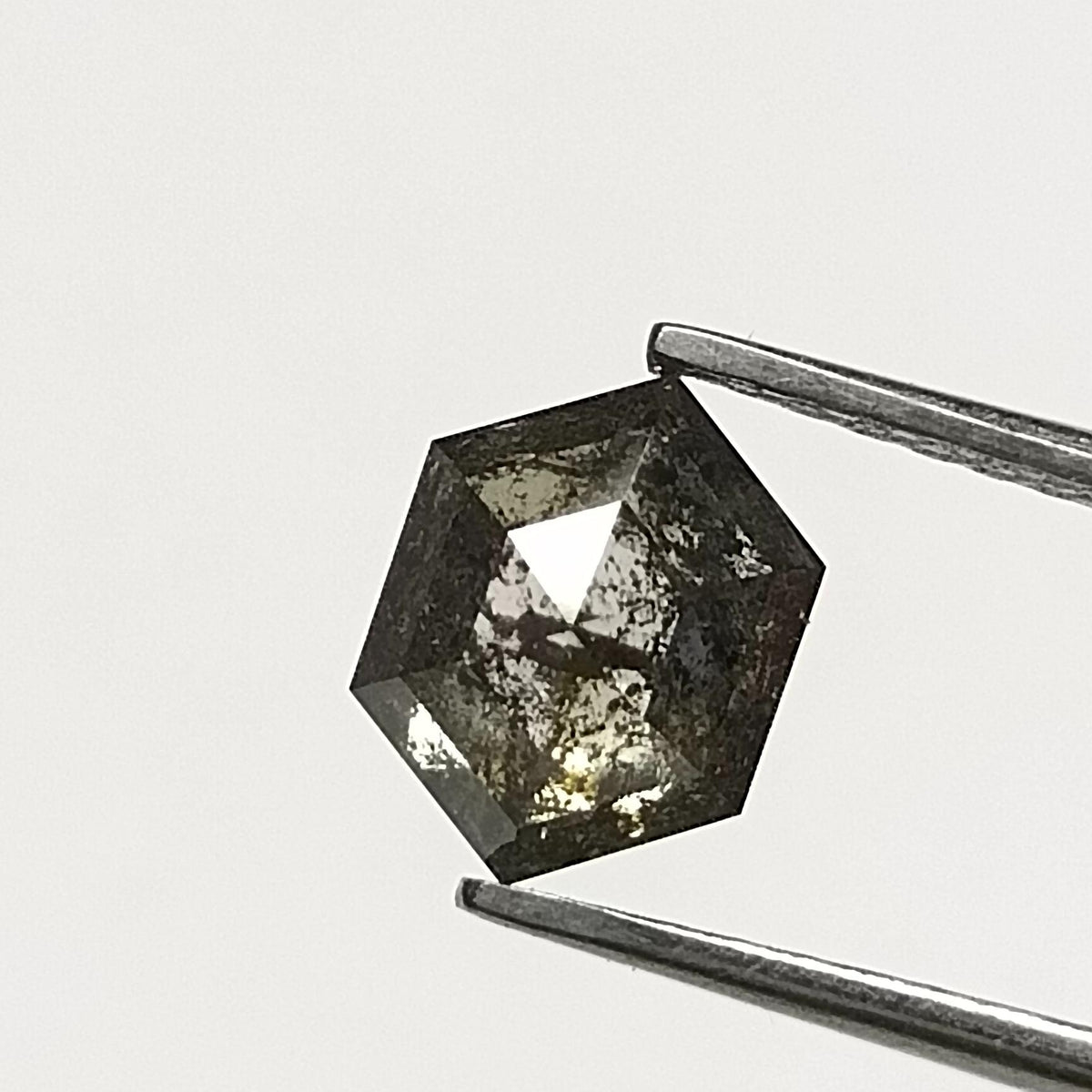 Hexagonal Salt And Pepper Natural Diamond 0.77ct I3 loose diamond