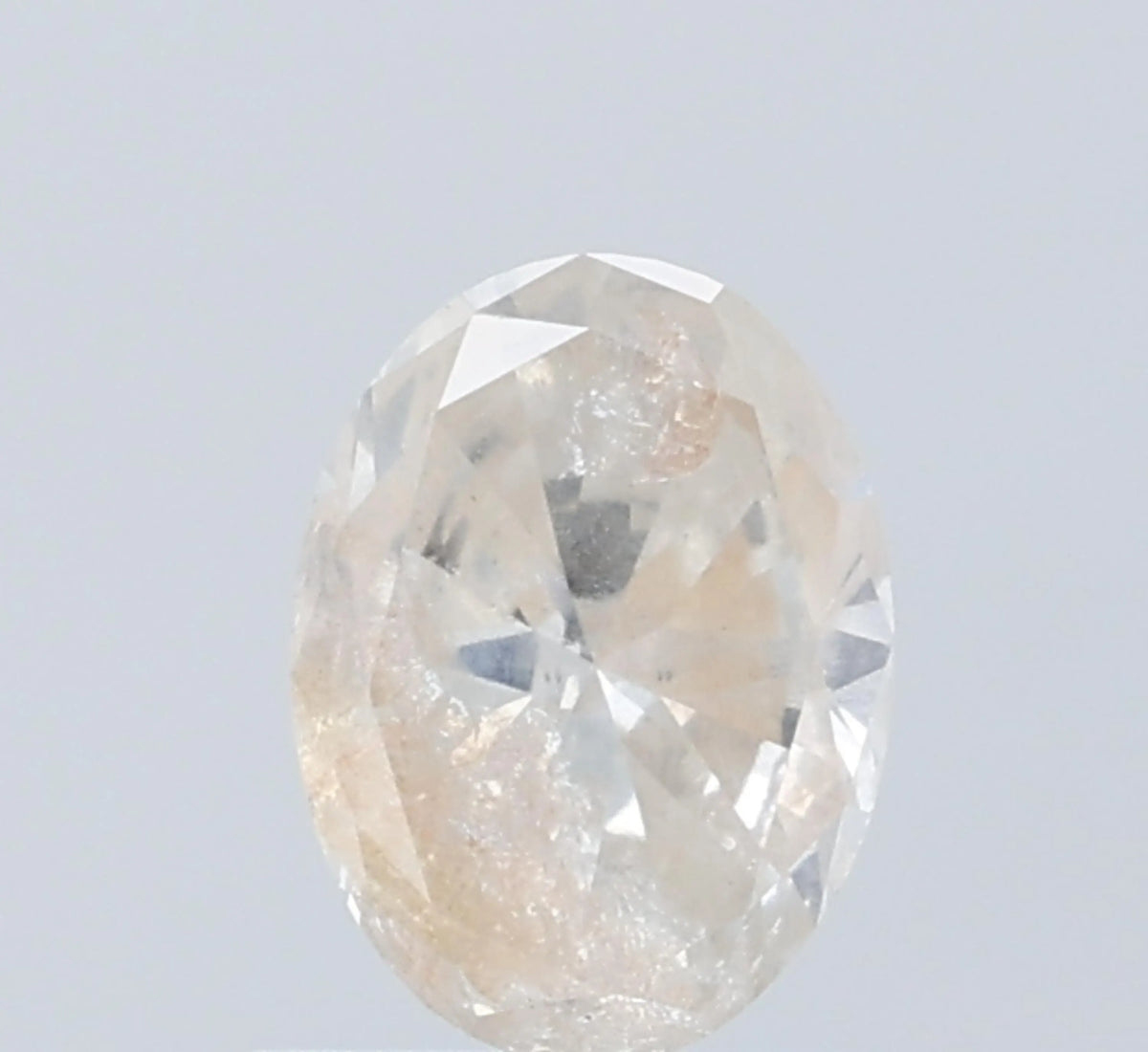 Oval Salt And Pepper Natural Diamond 0.85ct I3 loose diamond