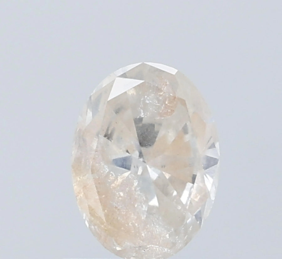 Oval Salt And Pepper Natural Diamond 0.85ct I3 loose diamond