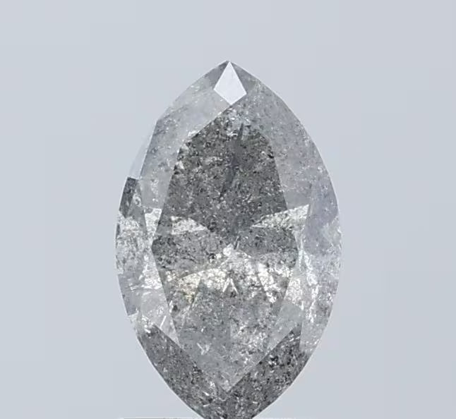 Marquise Salt And Pepper Natural Diamond 0.99ct I3 loose diamond