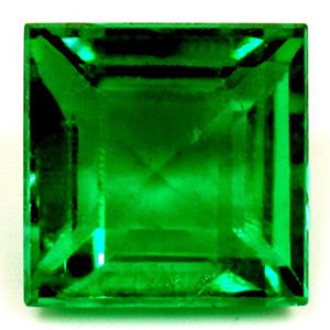 Square Green Emerald 1.22ct loose gemstone
