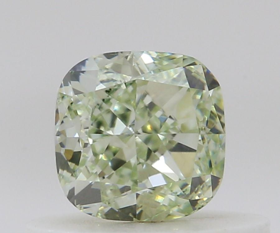 Cushion Fancy Yellow Green Natural Diamond 0.48ct SI1 loose diamond