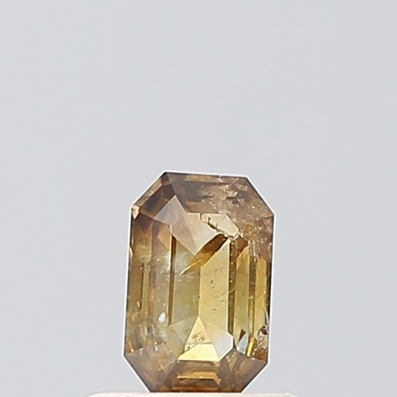 Emerald Yellow Natural Diamond 0.42ct I2 loose diamond