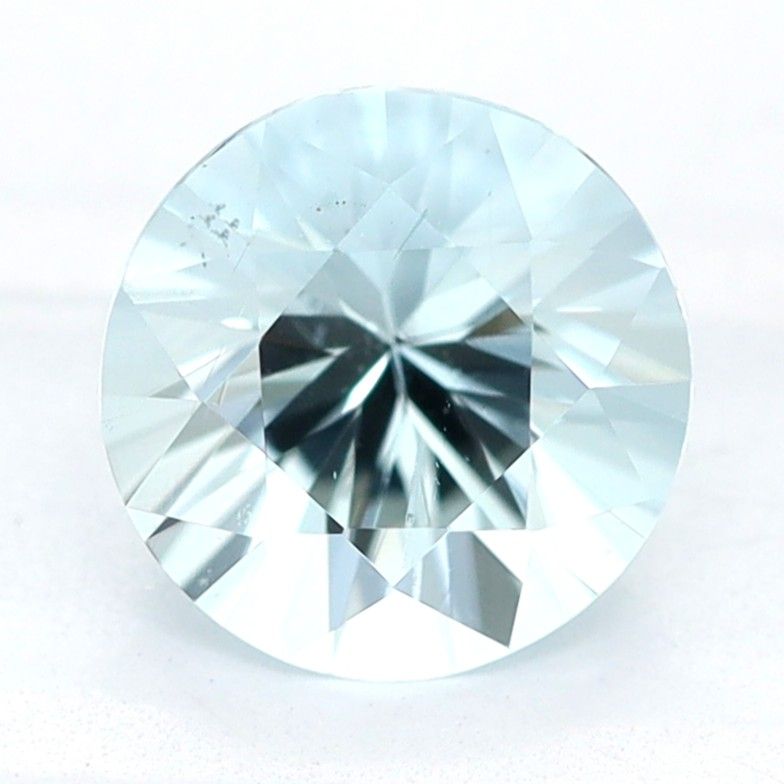 Round Blue Aquamarine 0.67ct loose gemstone