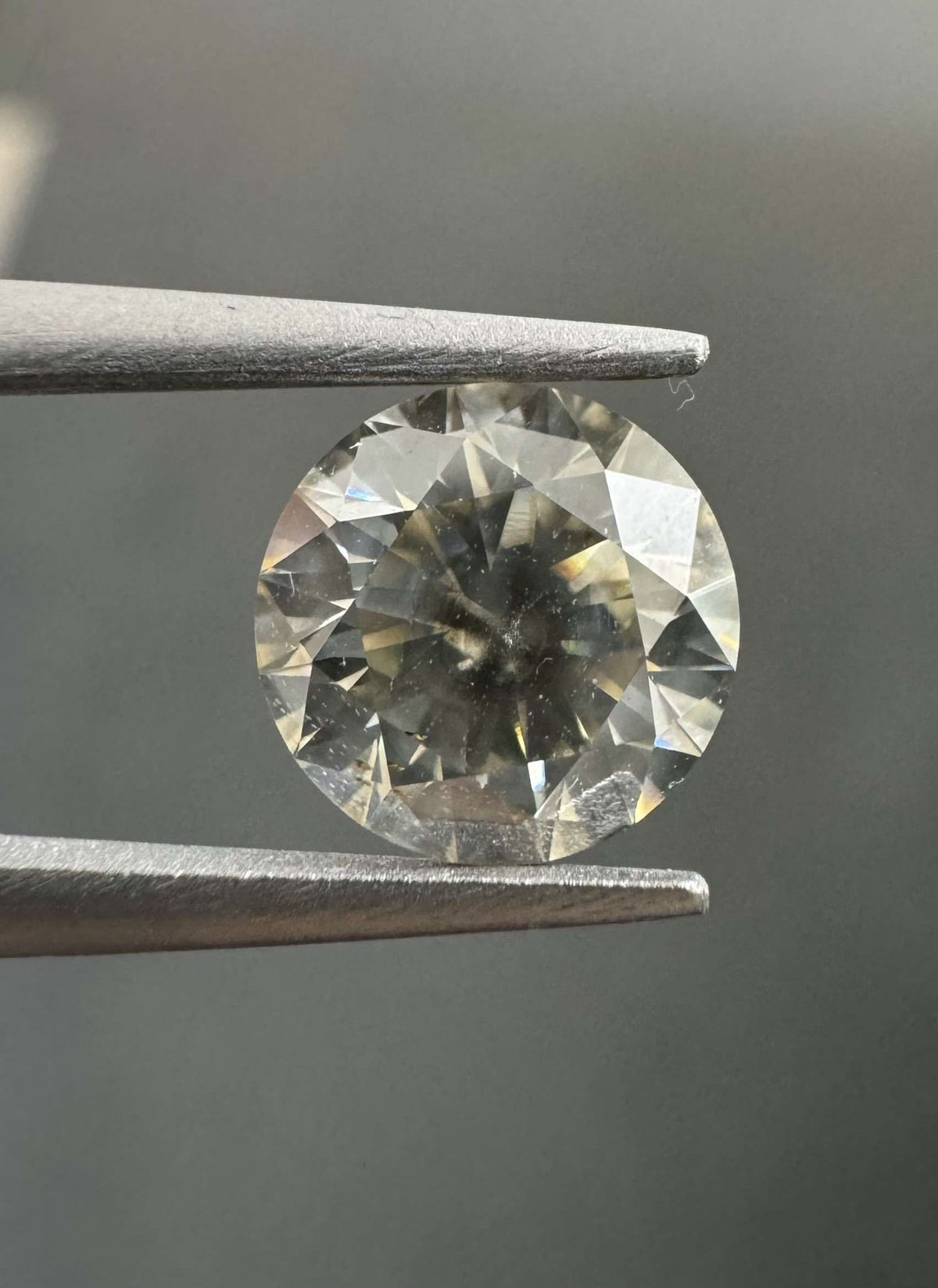 Round Fancy Gray Natural Diamond 1.07ct I1 loose diamond