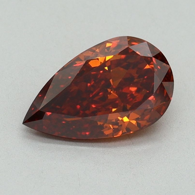 Pear Fancy Vivid Orange Lab-grown Diamond 1ct VS2 loose diamond