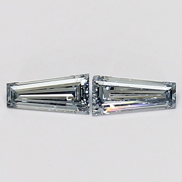 Tapered Baguette Fancy Grayish Blue Natural Diamond 0.17ct VVS1 loose diamond