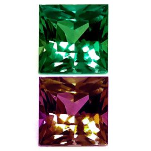 Square Green Alexandrite 0.19ct loose gemstone